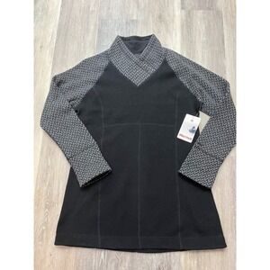 NWT Marmot Brynn Women's Wool Sweater Raglan Chevron Sleeve Size Large